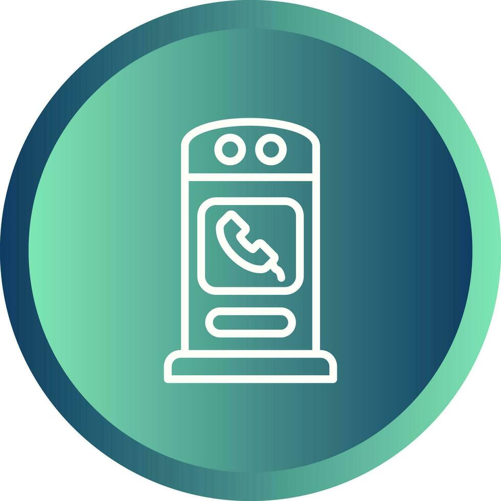 icono de vector de cabina telefónica