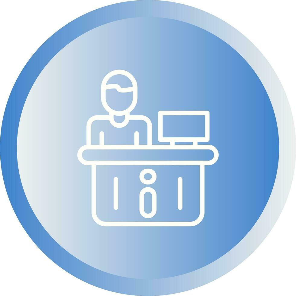 Information Desk Vector Icon