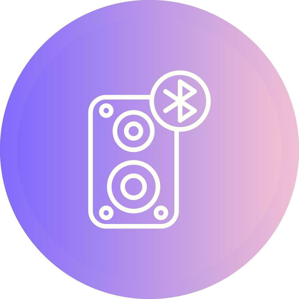 Portable Bluetooth Speaker Vector Icon