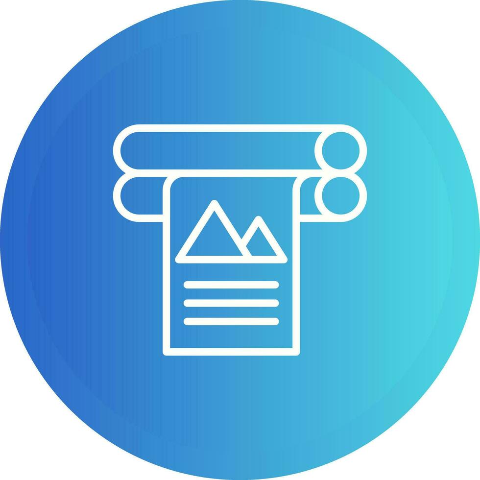 Large Format Printer Vector Icon