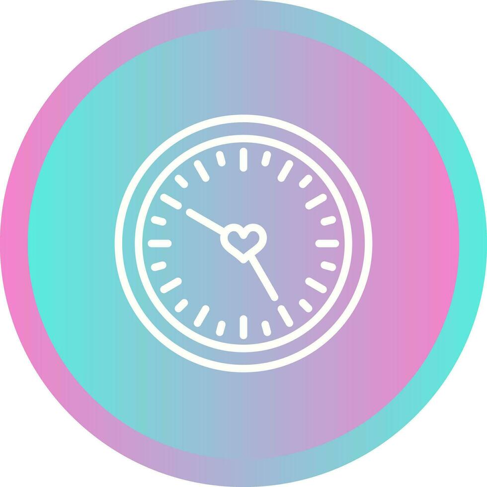 Love clock Vector Icon