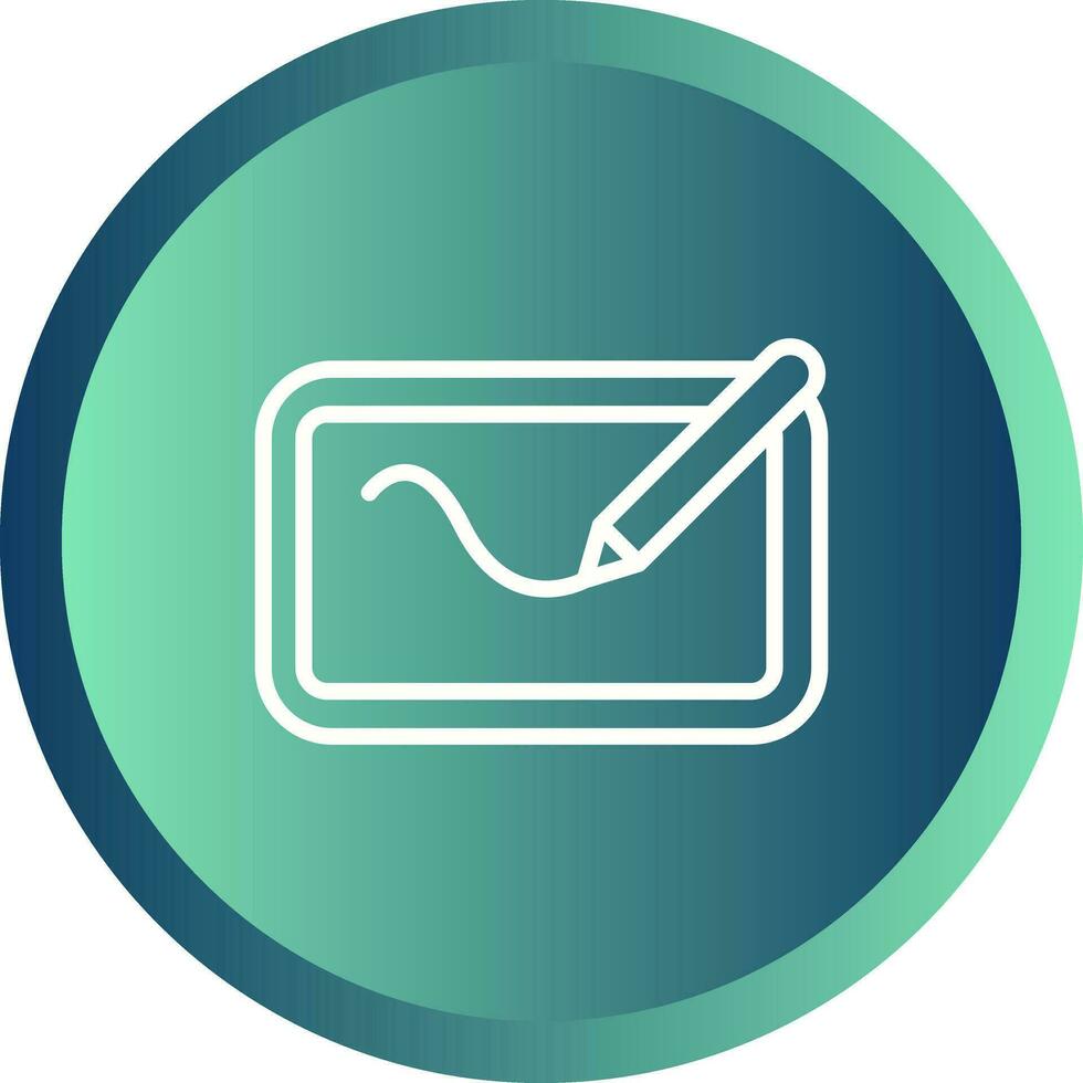 Digital Drawing Pad Vector Icon