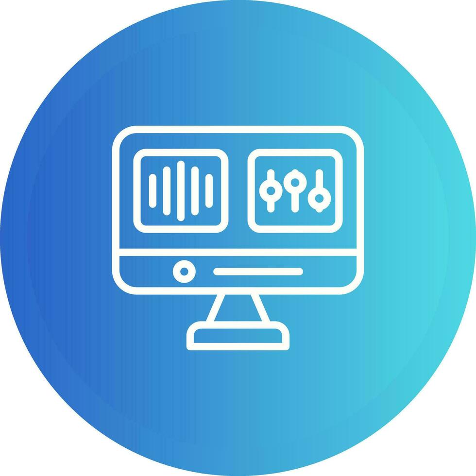 Audio Editing Vector Icon