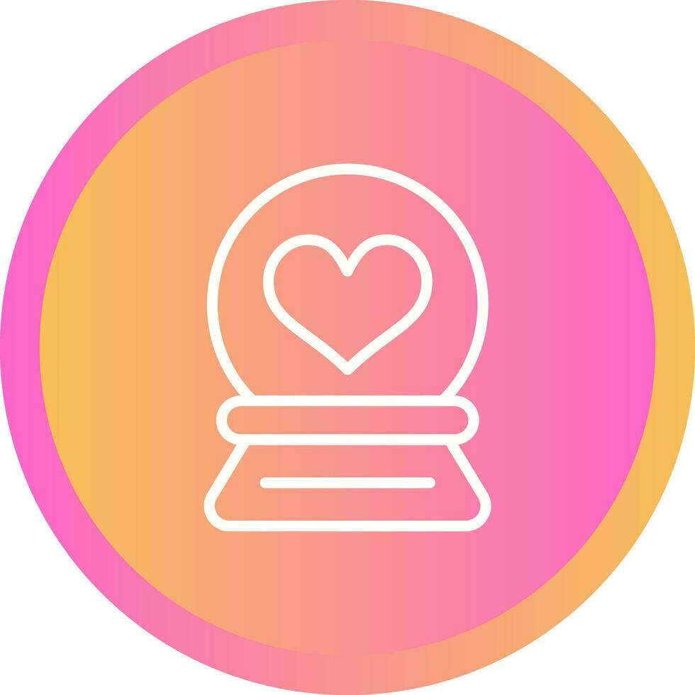 Love Snow Globe Vector Icon