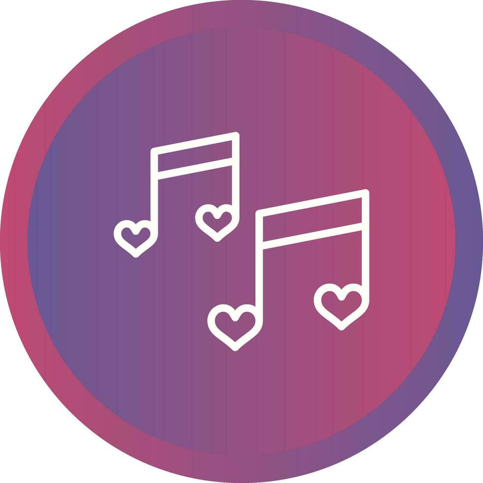 Romantic music Vector Icon