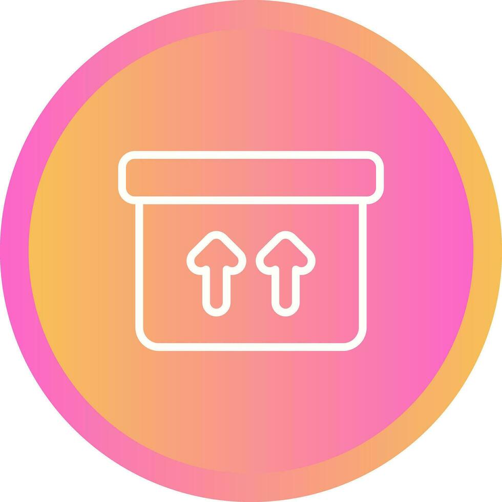 Box Up Vector Icon