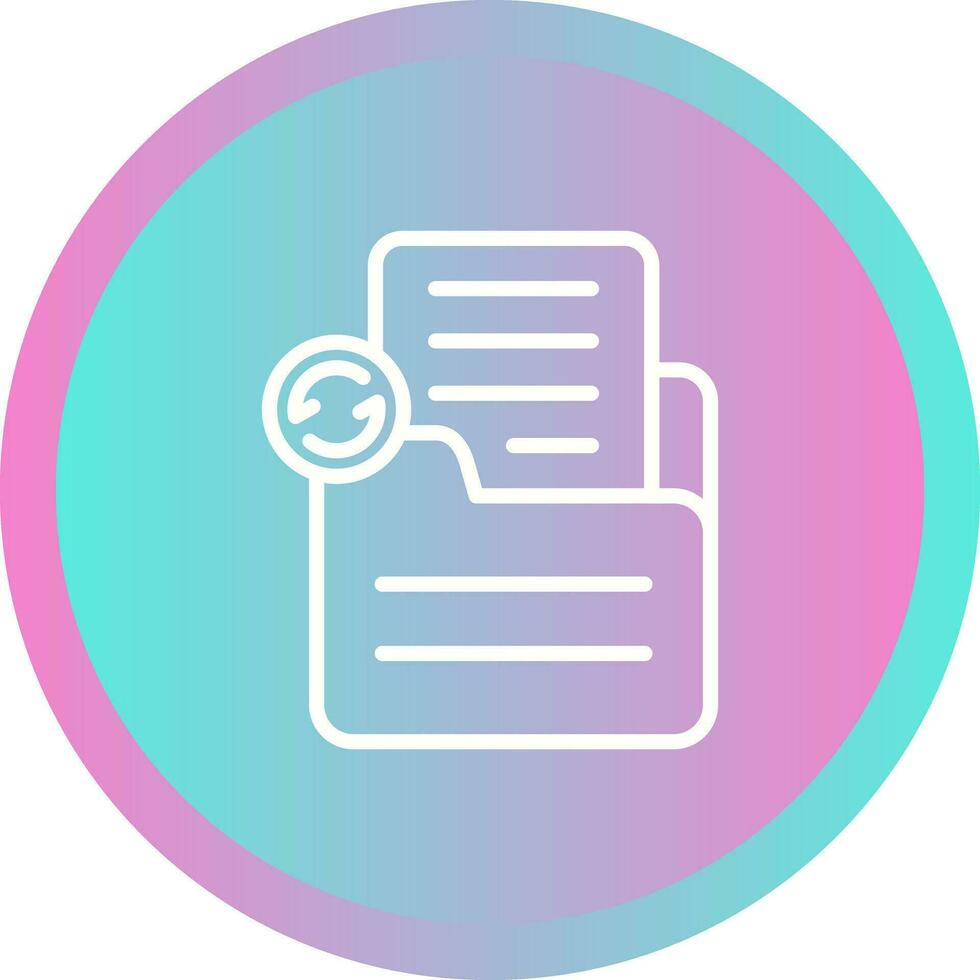 Document Sync Vector Icon