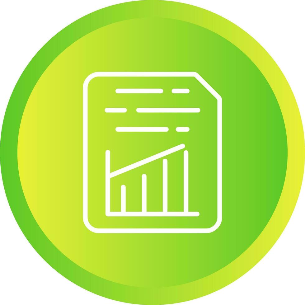Document Insert Graph Vector Icon