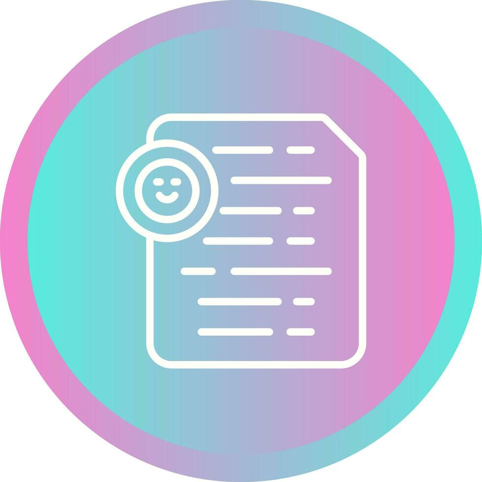 Document Insert Emoji Vector Icon