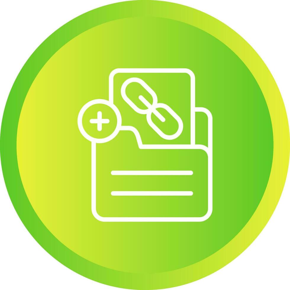 Document Insert Link Vector Icon