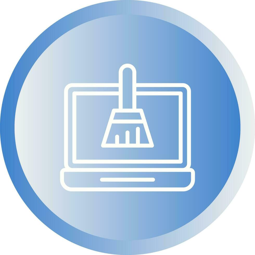 Disk Cleanup Vector Icon