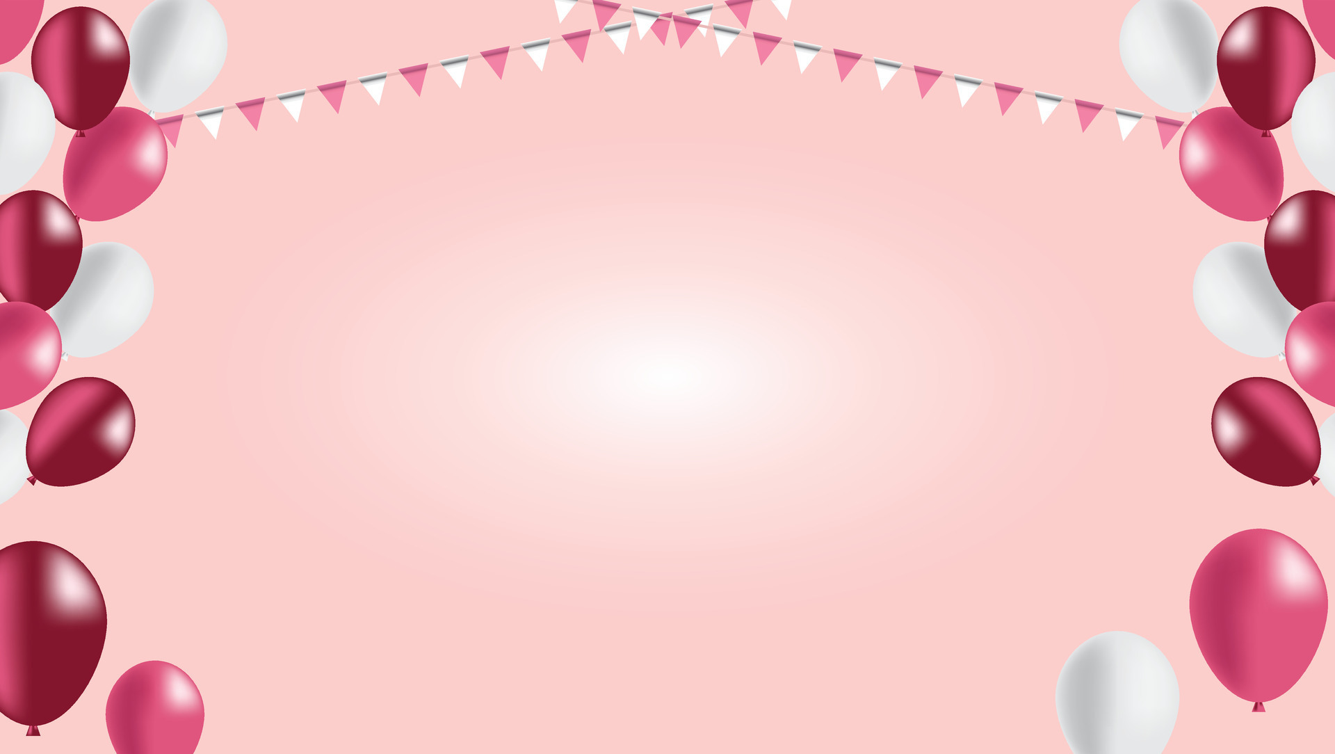 Birthday party balloon with pink color decoration background 26342335