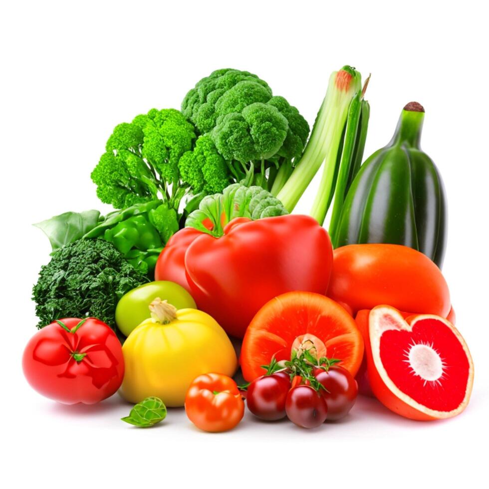 vegetables isolated green pack photo