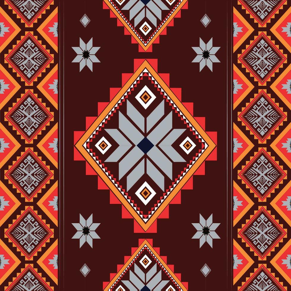 Geometric ethnic pattern. Navajo, Western, American, African,Aztec motif, traditional style. Design for background, wallpaper, clothing, wrapping, Batik, fabric,tile, and prints. Vector illustration.