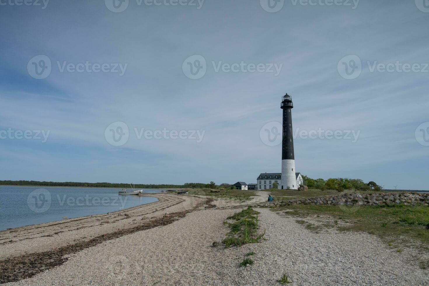 View of Sorve Lighthouse on the island of Saaremaa in Estonia photo