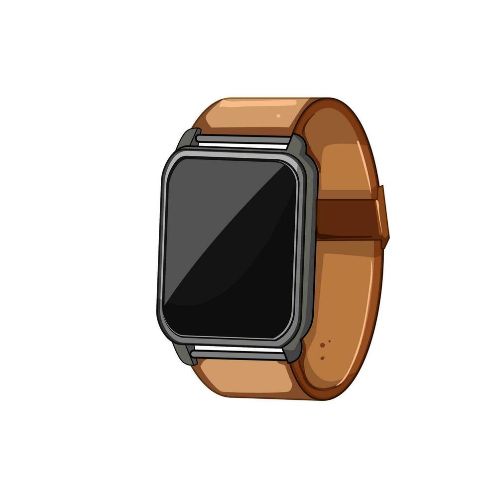 sport smart watch cartoon vector illustration