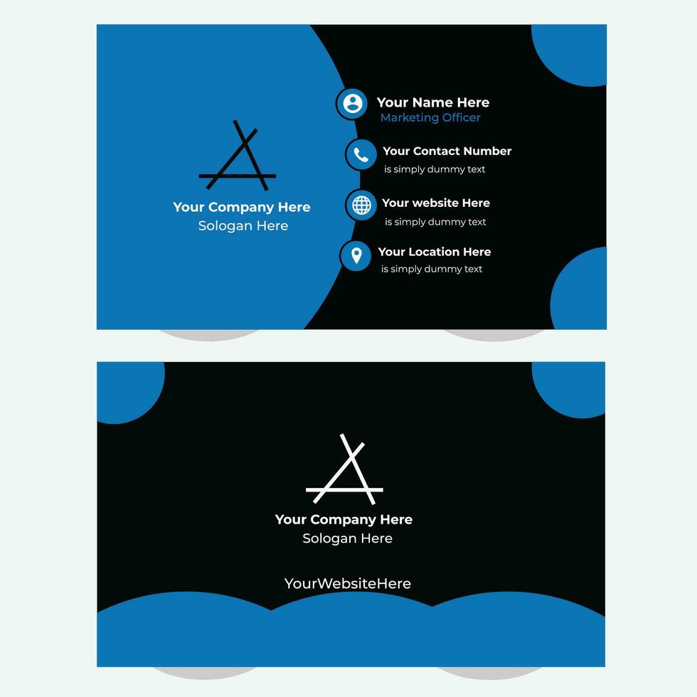 creative business card template design vector