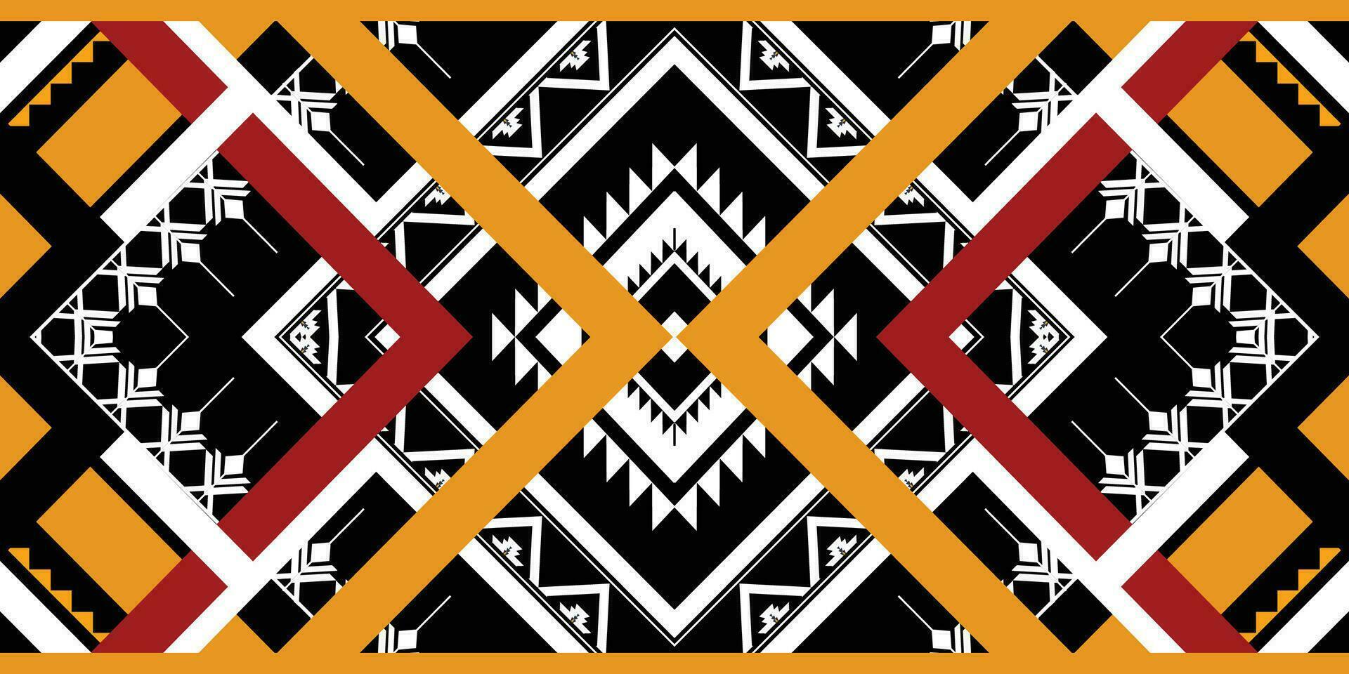 Geometric ethnic pattern. Navajo, Western, American, African,Aztec motif, traditional style. Design for background, wallpaper, clothing, wrapping, Batik, fabric,tile, and prints. Vector illustration.