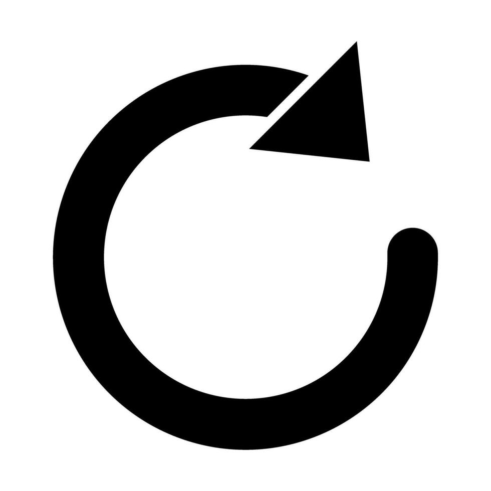 Redo Vector Glyph Icon Design