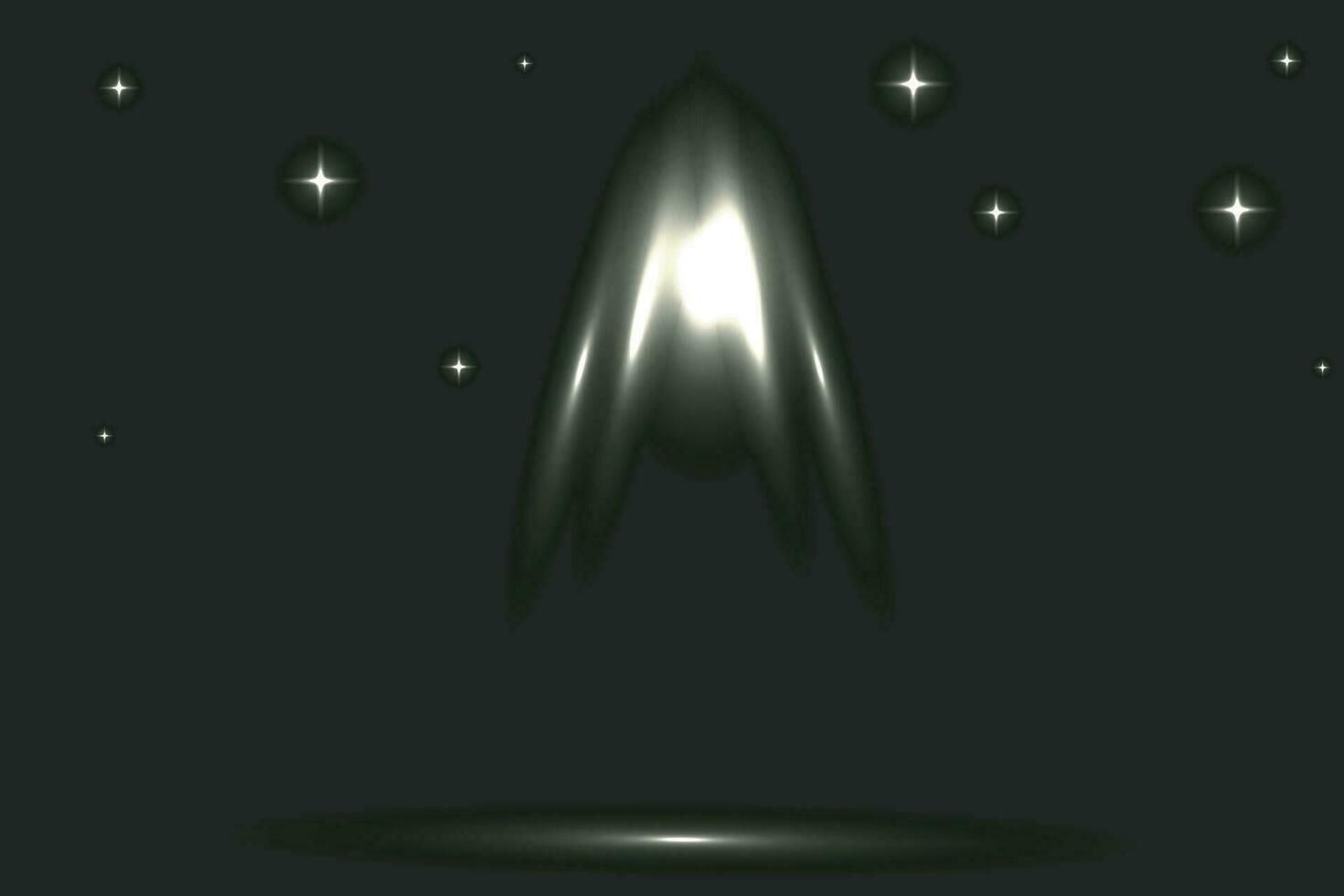 Flash light on black background. Vector glow sparkle effect. Abstract lens flare ignition. Flashing lights Vector Collection