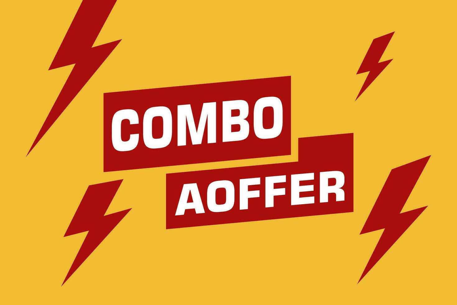 Combo aoffer labels banners. Festive template can be used for invitation cards, flyers, posters. vector