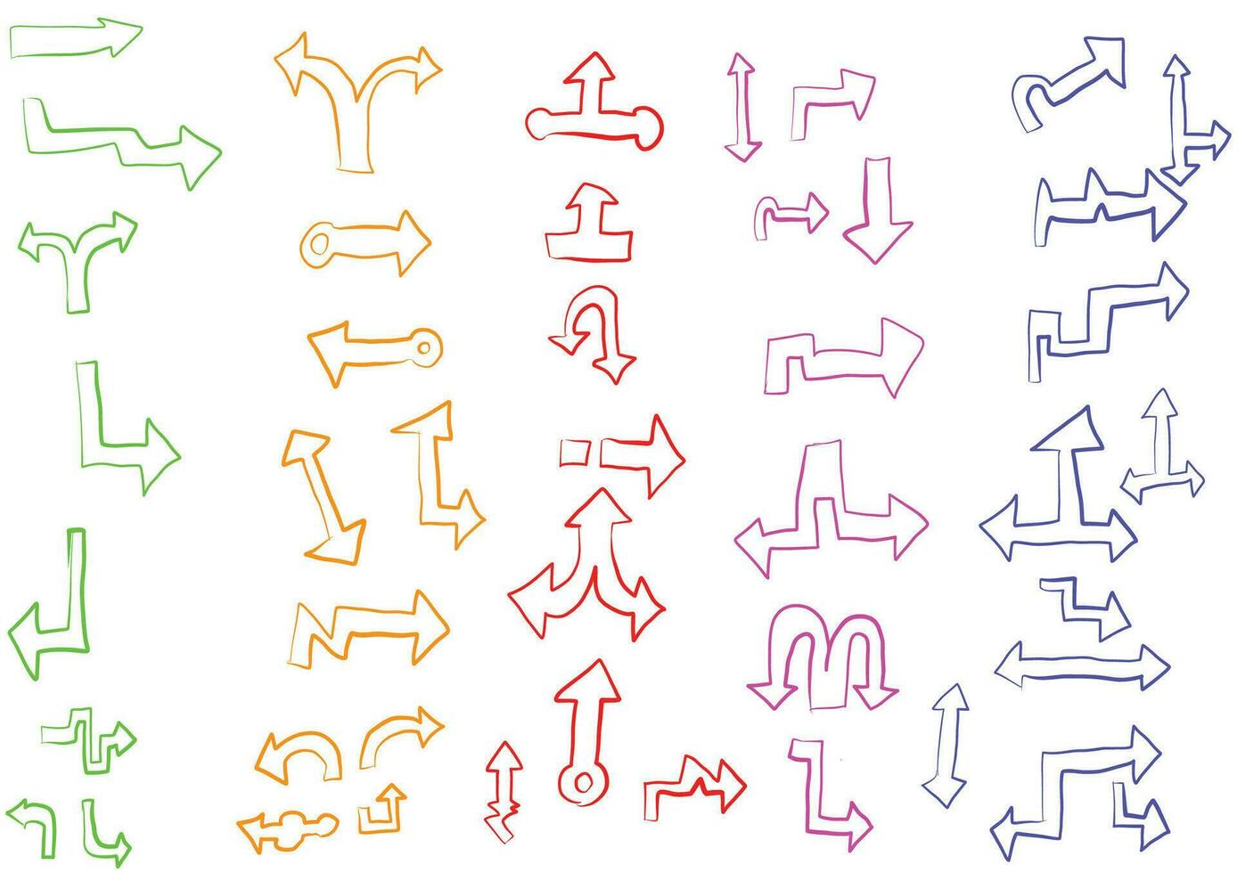 Set of vector hand drawning arrows.directions signs or symbols,arrow,firework,bow,tail, heart, set,line ,love,speech bubble,pointer,Vector hand drawning arrows and direction concept.