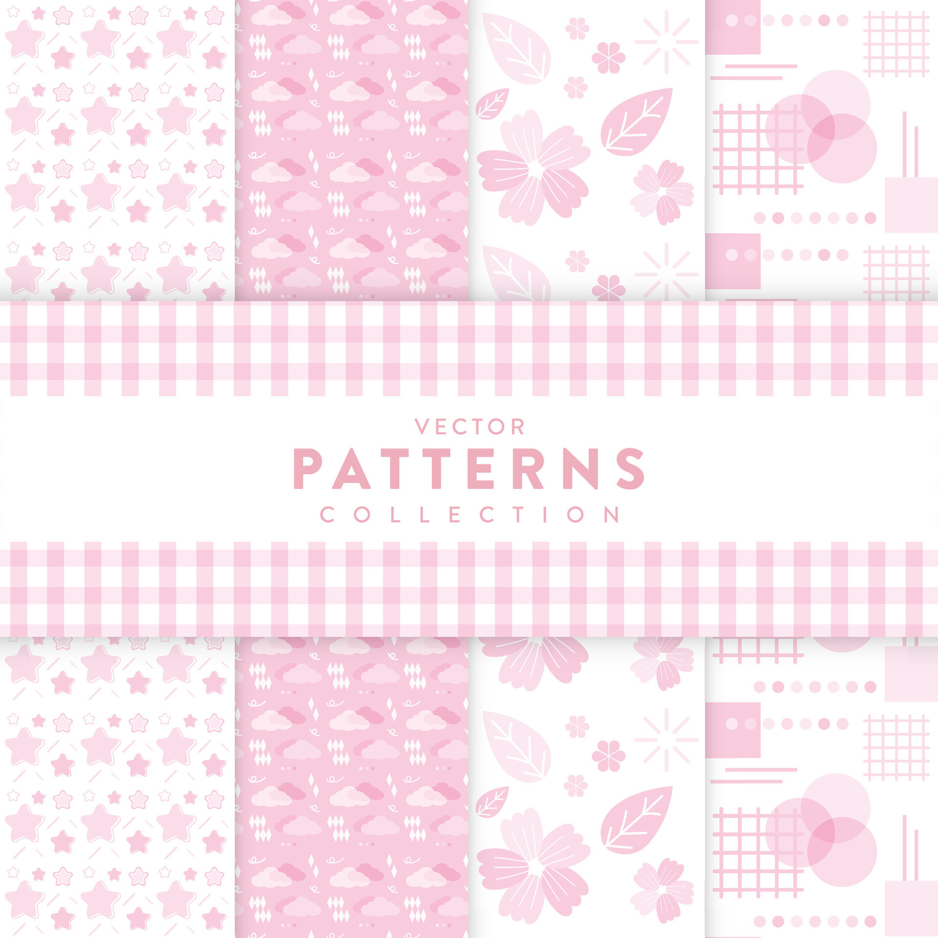 Vector patterns collections pink seamless pattern 26343705 Vector Art