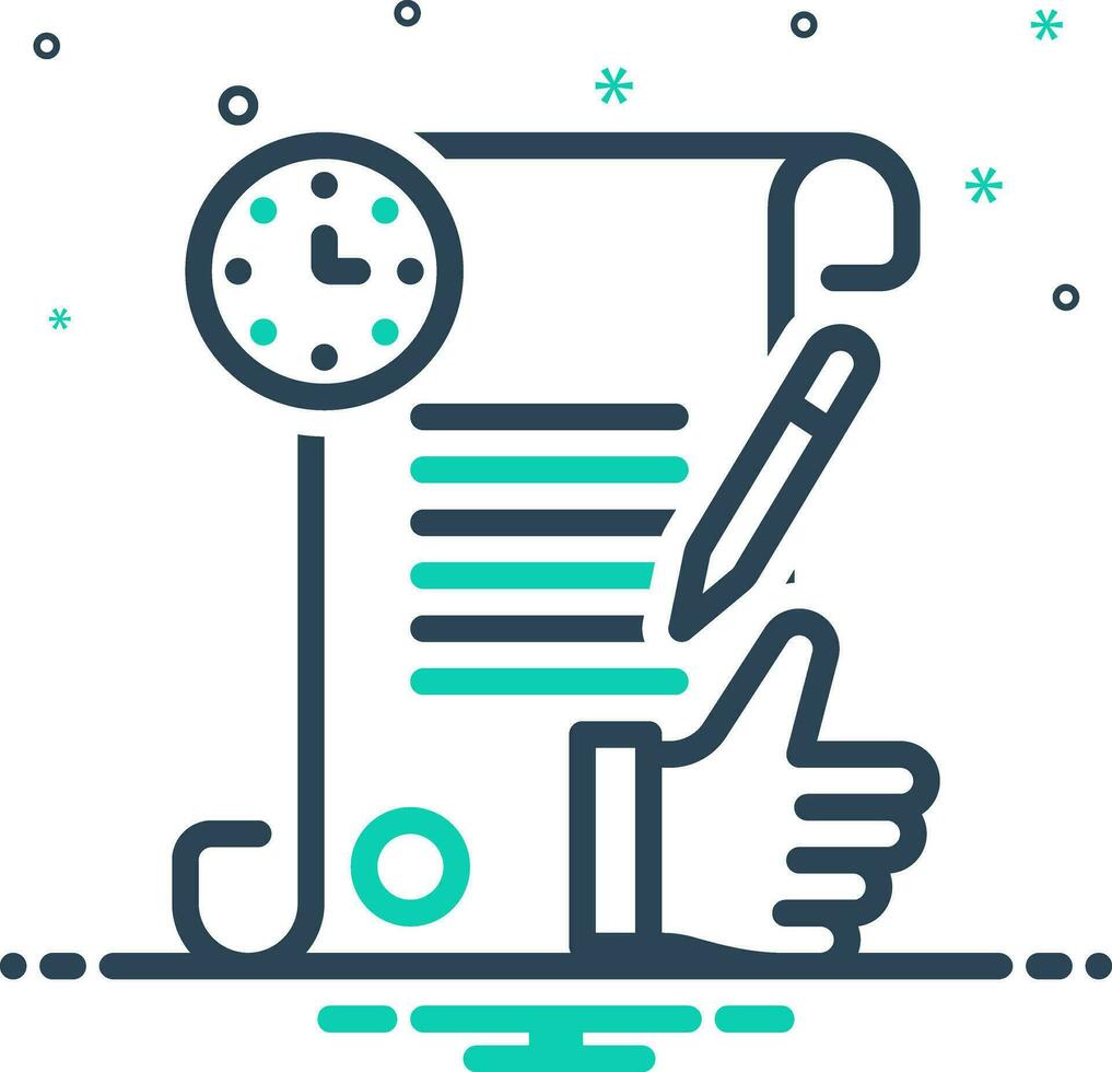 mix icon for dealtime vector
