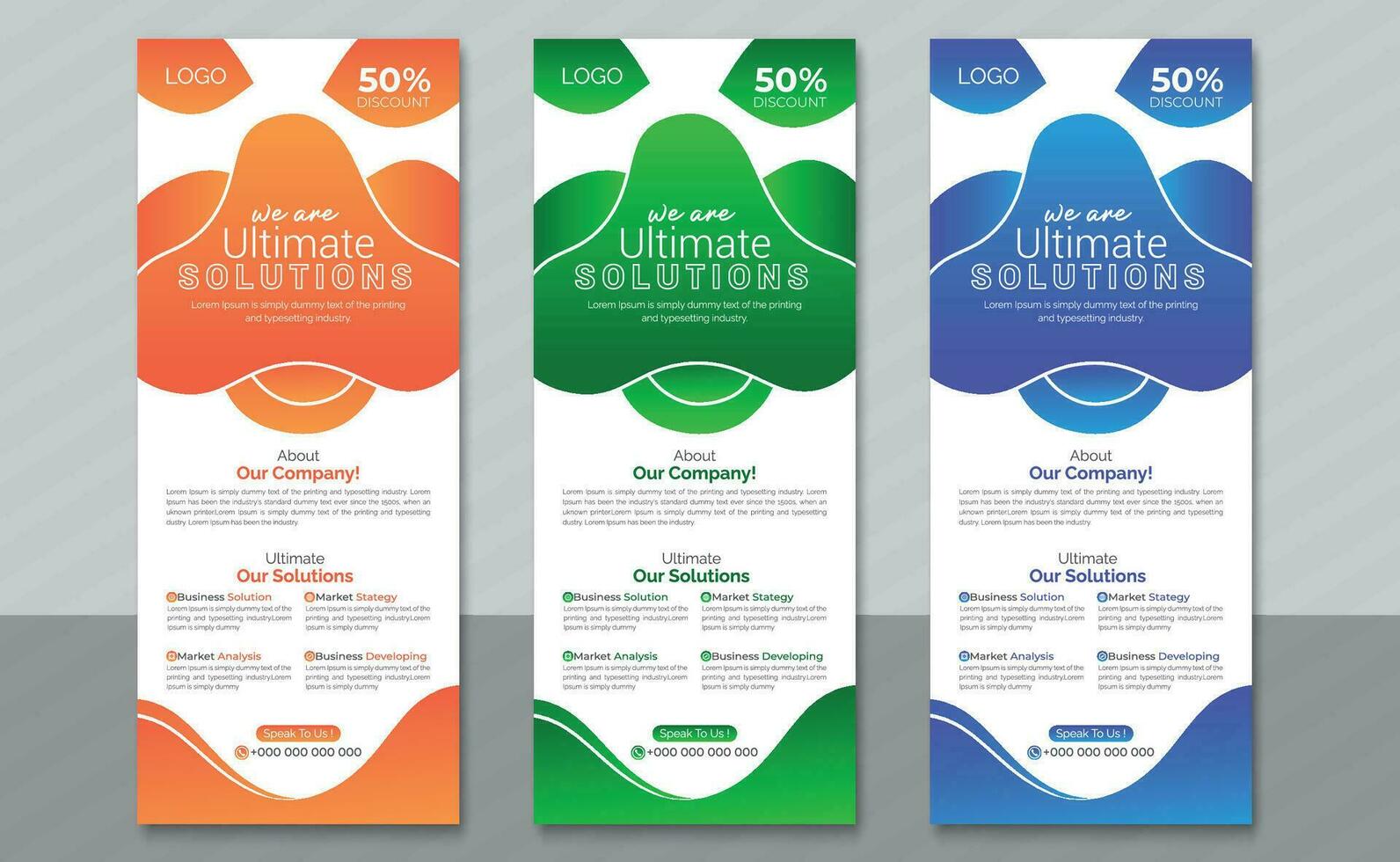 New roll up banner for your company marketing vector