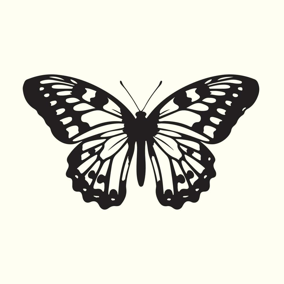 monarca mariposa silueta vector ilustración antecedentes