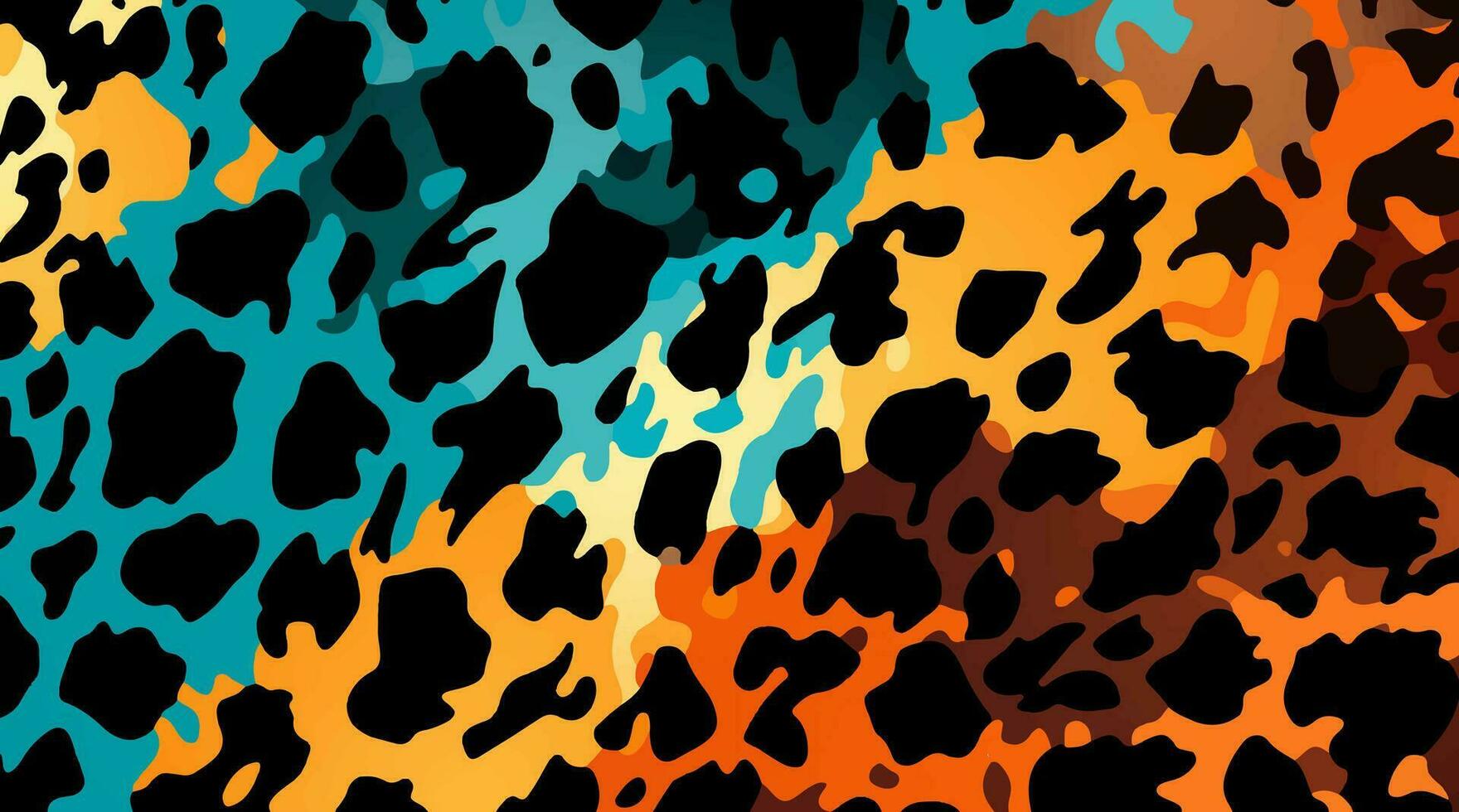 colorful leopard pattern texture, colorful Camouflage leopard vector, leopard fur texture or abstract pattern are designed for use in textile,wallpaper,fabric, clothing,Batik,background,Embroidery vector