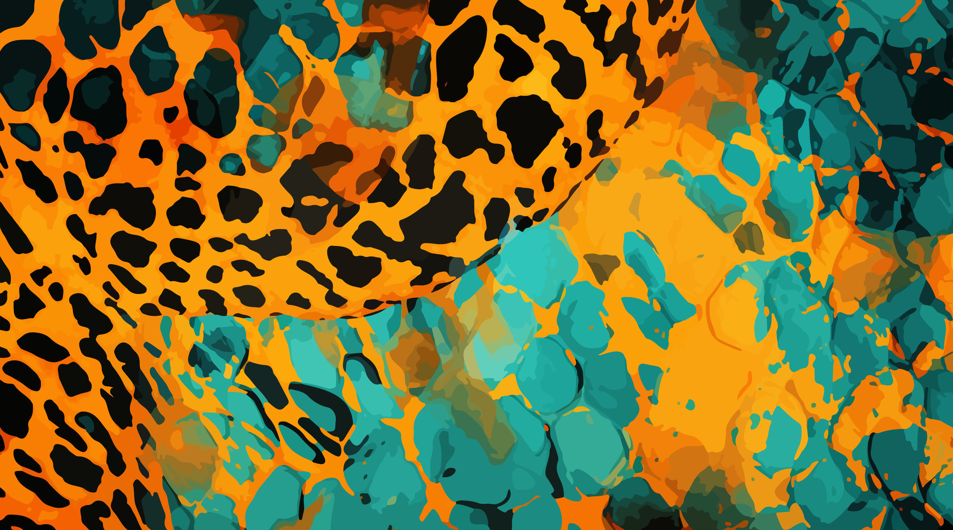 colorful leopard pattern texture, colorful Camouflage leopard vector