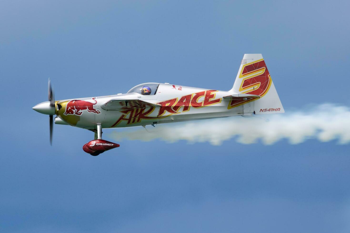 Red Bull Air Race 2019 Challenger Class Zivko Edge 540 aircraft over Lake Balaton at Zamardi city photo