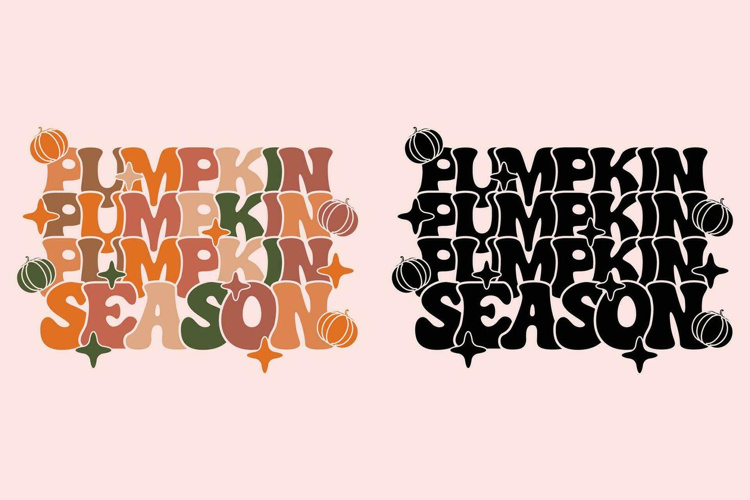 Fall Pumpkin Season EPS Design vector