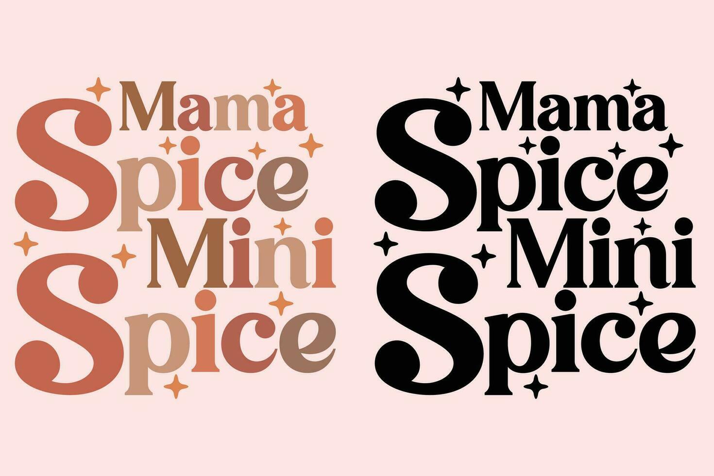 Fall Mama Mini Spice EPS Design vector