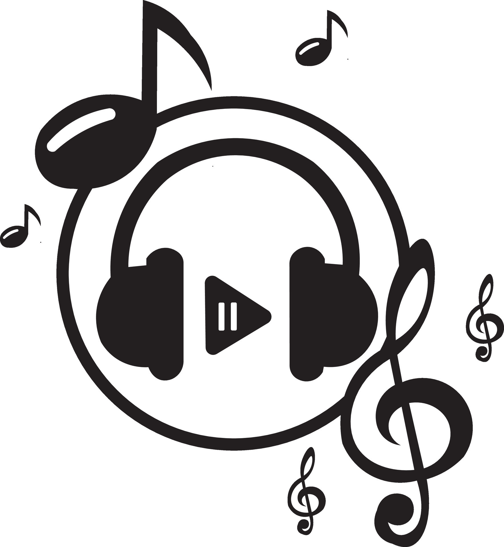 Headphone Stickers - Free music Stickers