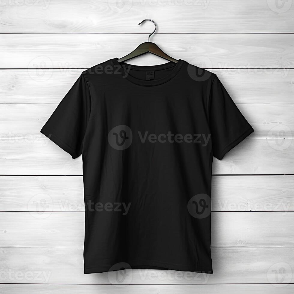 Illustration of a plain t-shirt mockup, AI Generated photo