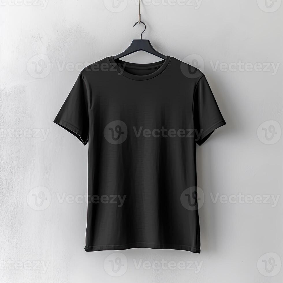 Illustration of a plain t-shirt mockup, AI Generated photo