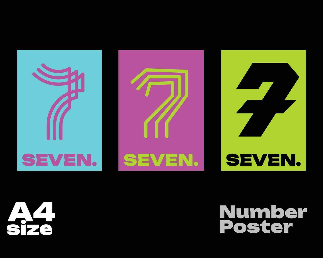 Numbers design in abstract geometric form for posters, flyer, brochure, campaign vector