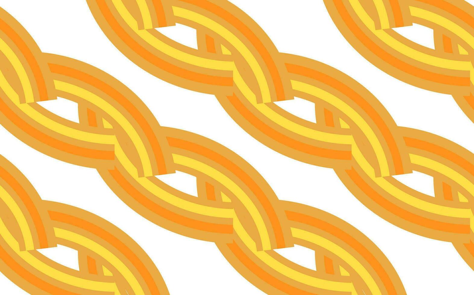 Hand drawn asian japanese ramen noodle seamless pattern.Background with yellow and orange stripes.Pasta abstract background concept.Macaroni yellow poster. vector