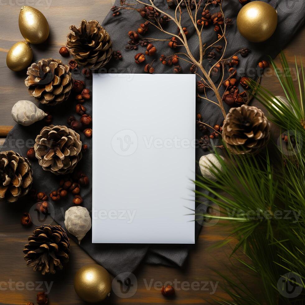 Illustration of Christmas background, photo