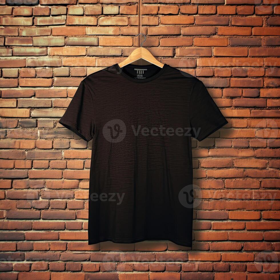 Illustration of a plain t-shirt mockup, AI Generated photo