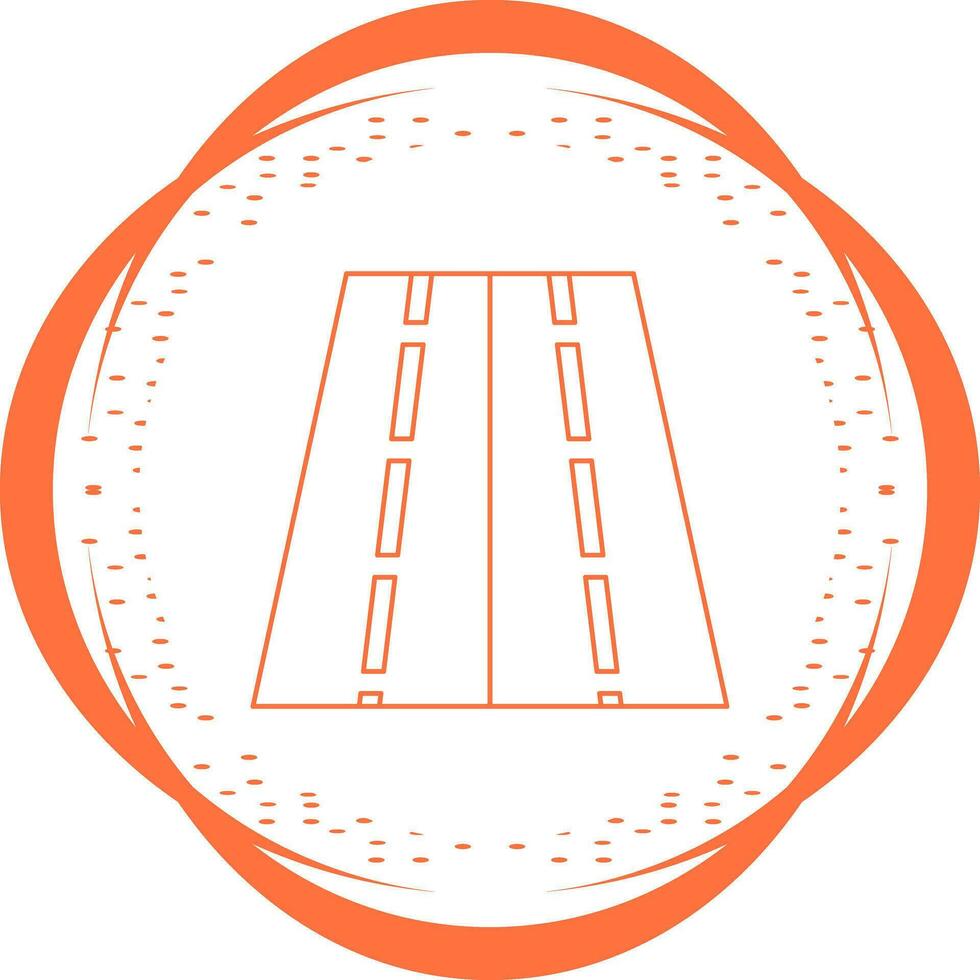 Two Way Road Vector Icon