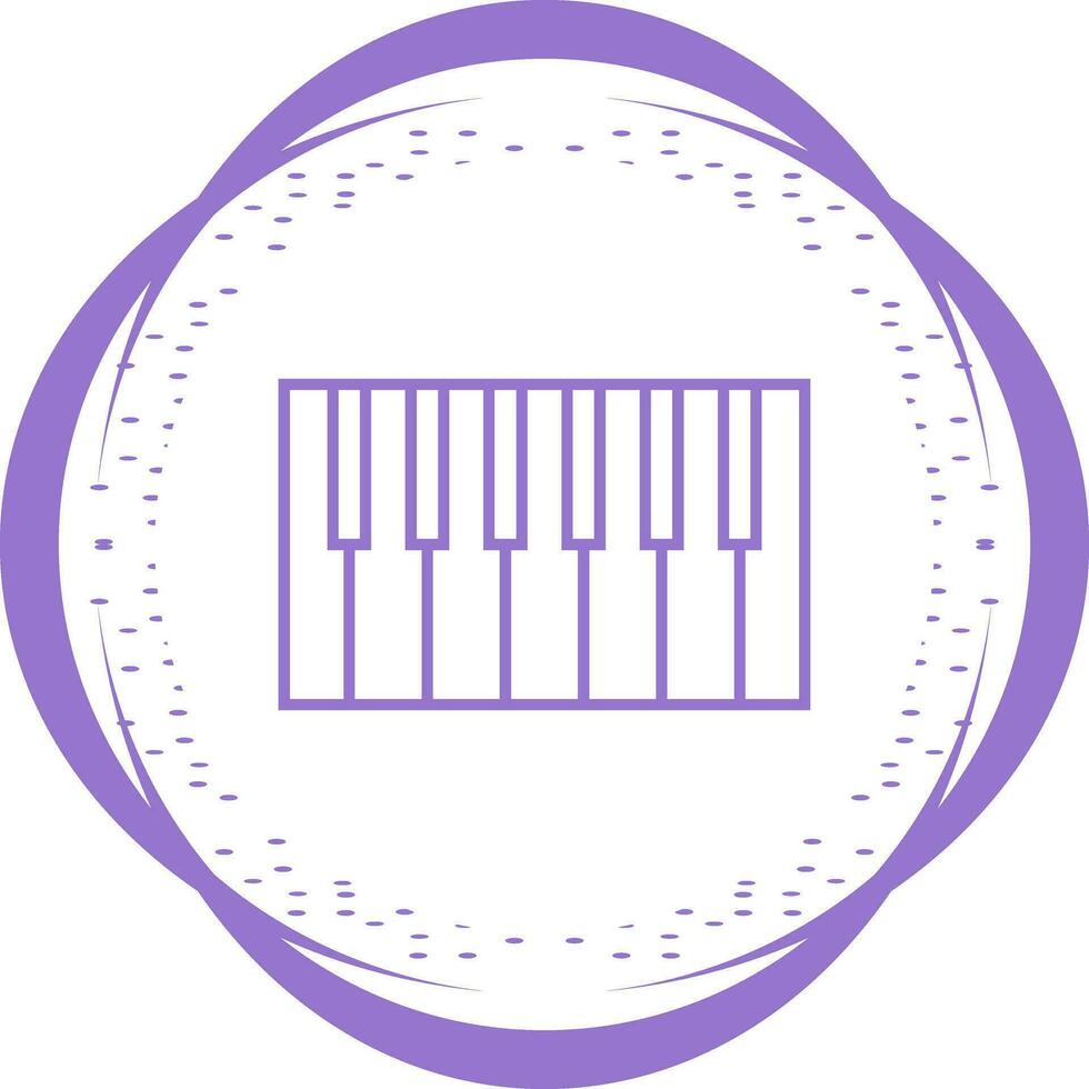 Piano Keyboard Vector Icon