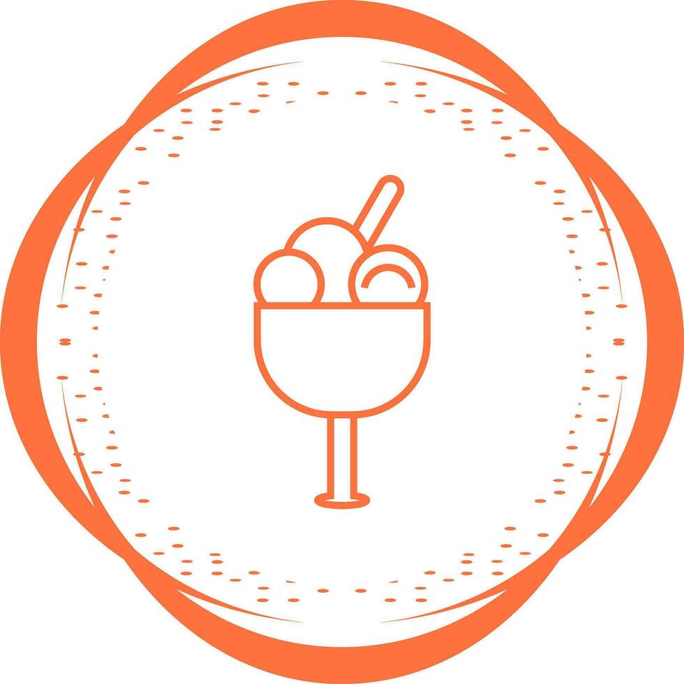 Icecream goblet Vector Icon