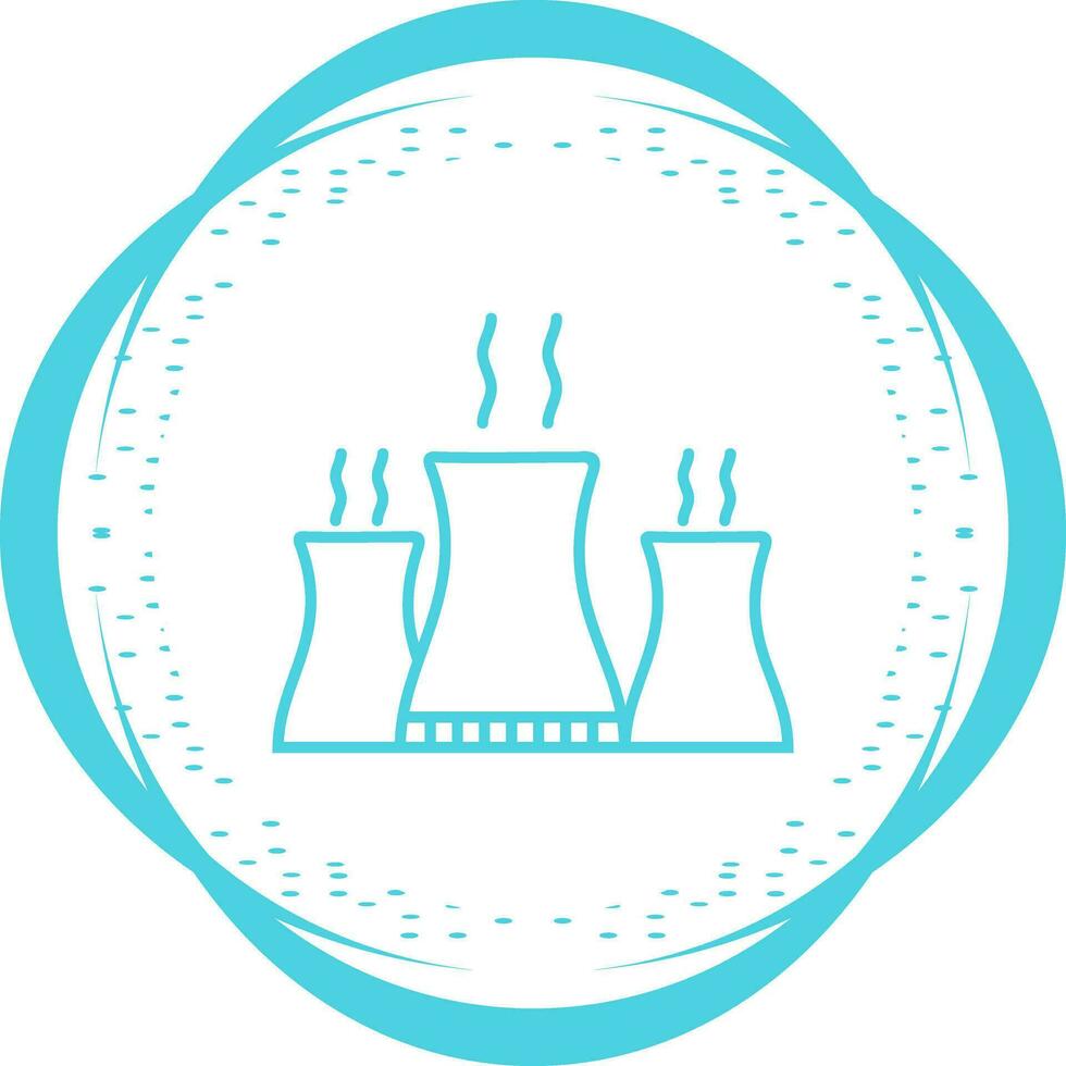 Nuclear Plant Vector Icon