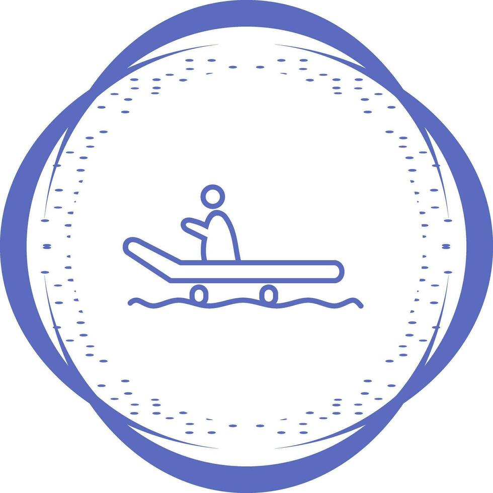 Riding Sled Vector Icon