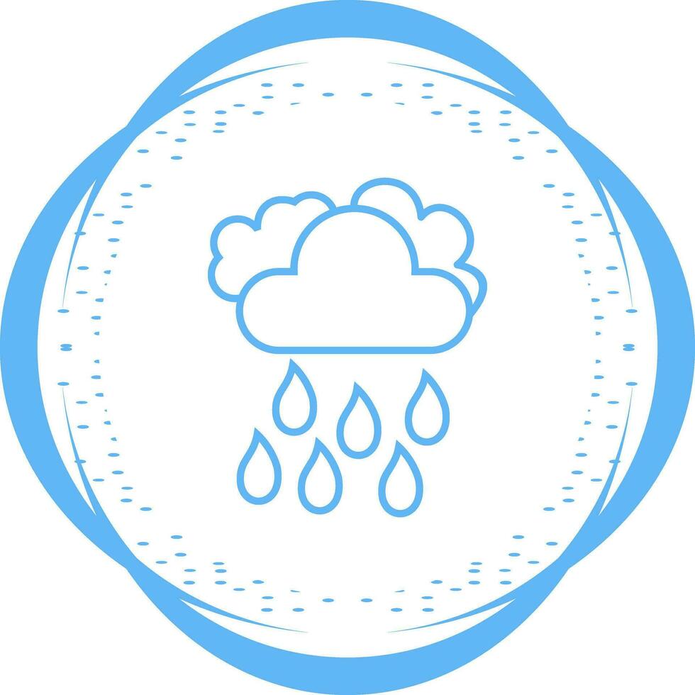 Light Rain Vector Icon