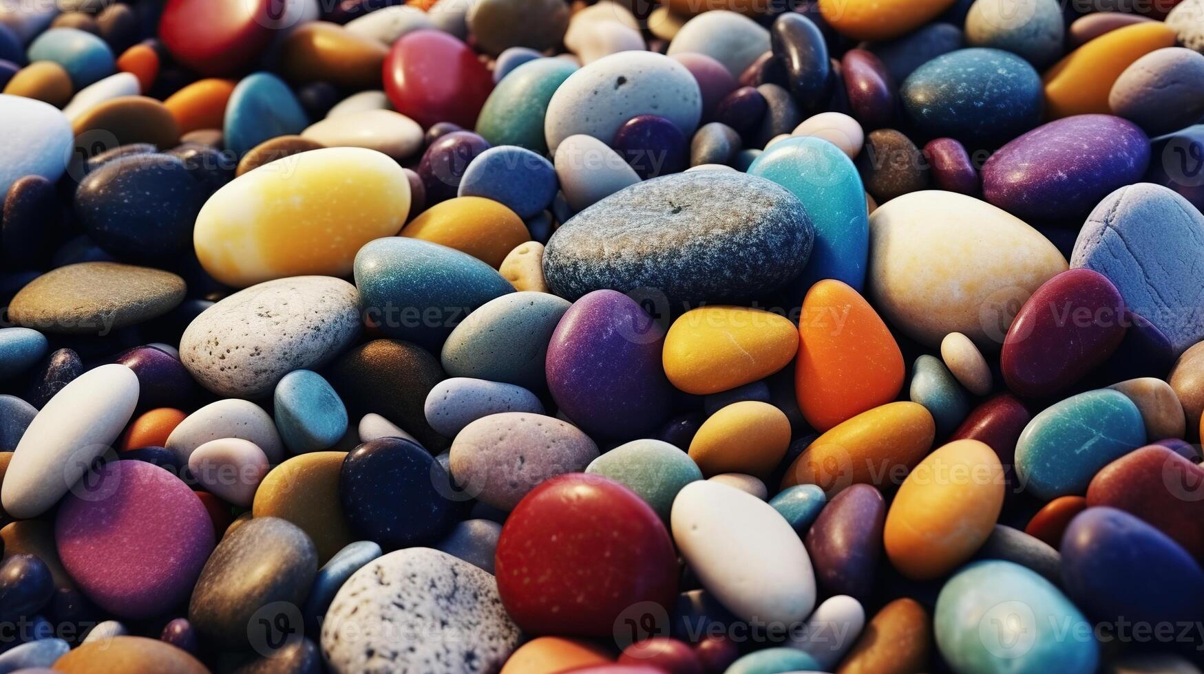Illustration of small sea stone pebble background, photo