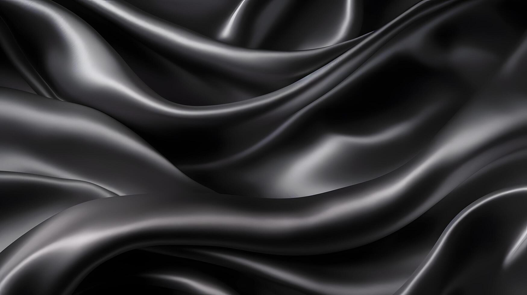 Elegant Black Silk texture Background Ai Generative photo